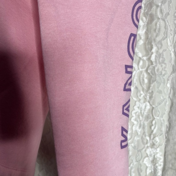 Kangol pink cropped crewneck sweater - Picture 3 of 5